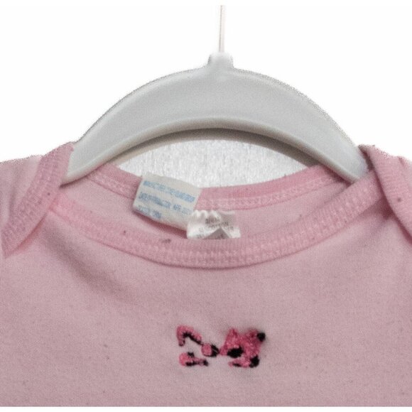 Coney Isle Baby Pink Polycotton One Piece Toddler Solid Short Sleeve 3/6M - Picture 3 of 7